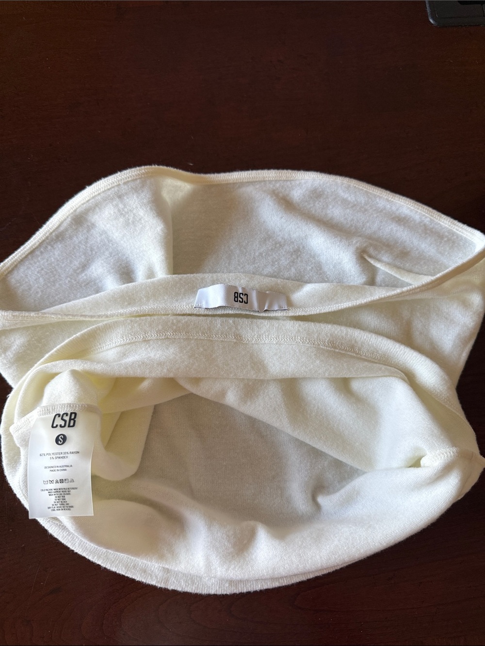 Crop Shop Boutique Coconut Terry longline Bandeau - Picture 6 of 6